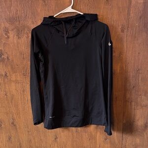 Black Long Sleeve Hoodie Nike Pro